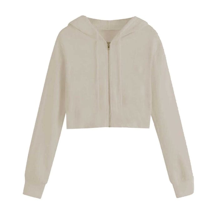 Miso Dames/Dames Full Zip Hoodie (Zand)