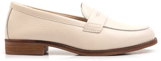Omnio jade loafers dames creme leer