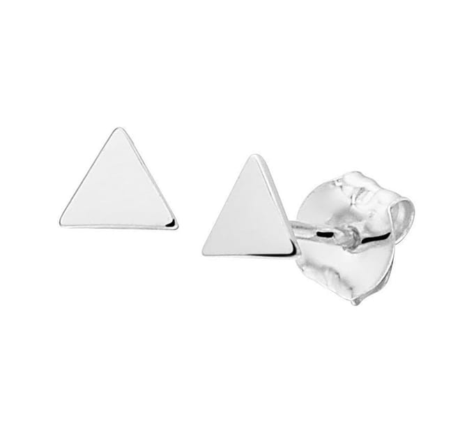 TFT Oorknoppen Driehoek Witgoud Glanzend 4.5 mm x 4.5 mm