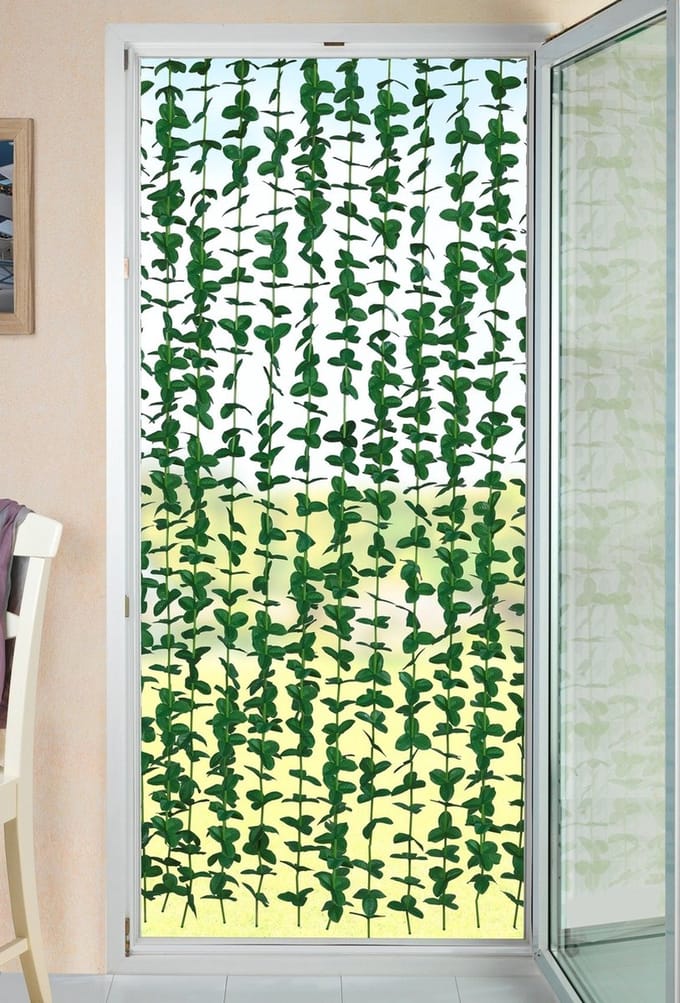 Deur gordijn, kunstmatige planten BLADEREN, 90 x 190 cm