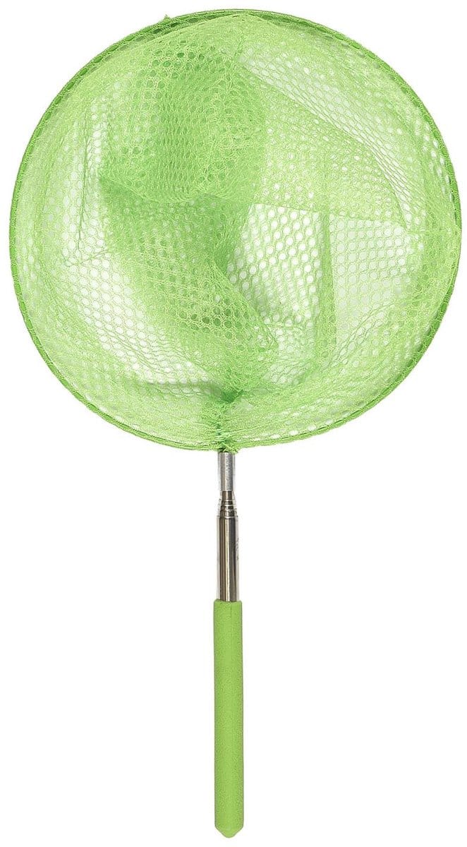 Schepnet - telescopisch- 70 cm - groen - aluminium - visnet / vlindernet - uitschuifbaar