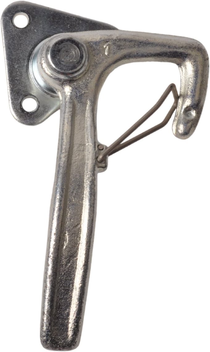 Haaksluiting LINKS klein type 1 met veer (kleine bevestigingsplaat)