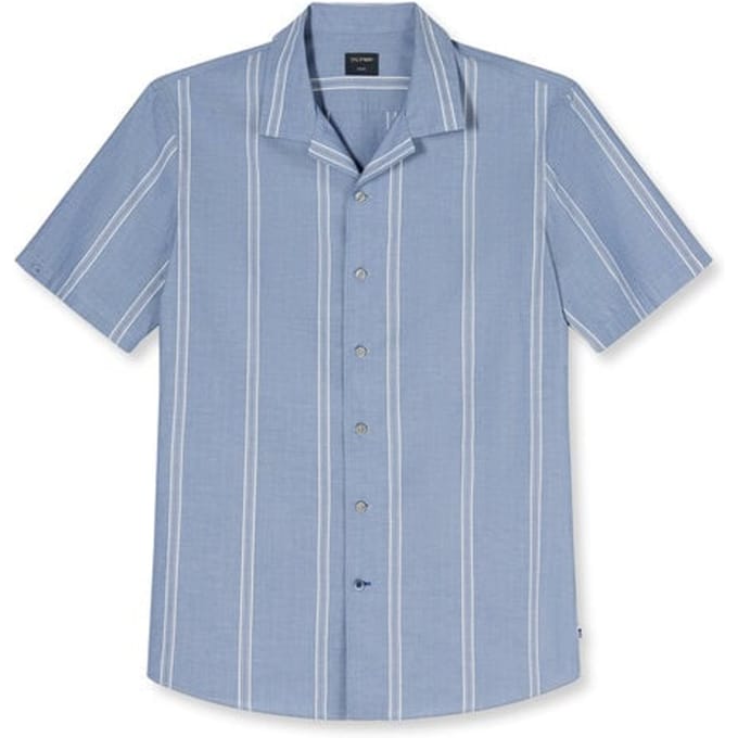 OLYMP Casual Overhemd, Regular Fit, reverskraag, Blauw
