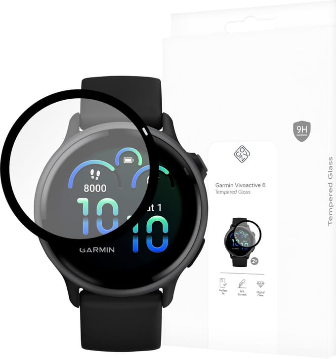 Cazy screenprotector geschikt voor Garmin Vivoactive 6 - 2 stuks