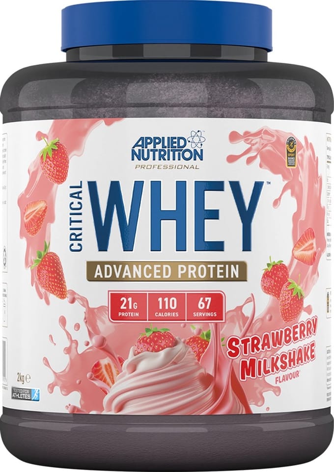 Applied Nutrition Critical Whey (2000g) Strawberry Milkshake - Eiwitten - Wei-eiwit Mix