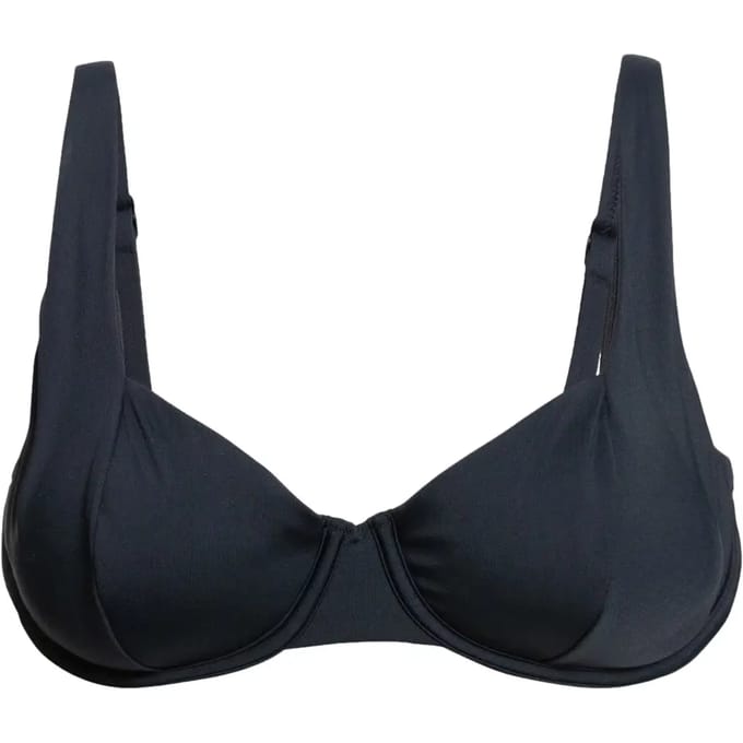 Roxy Side Beach Classics Underwire Bikinitop Zwart L Vrouw