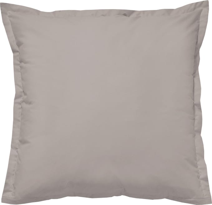 Cinderella Sundays Kussensloop - Set van 2 Kussenslopen - 100% Katoen-Satijn - Met Rits - 80x80 cm - Taupe
