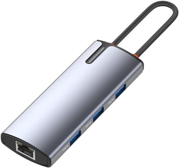 USB Type C HUB Converter - Ethernet Kabel naar USB C - Giga LAN HDMI 4K USB 3.0 Aluminiumlegering USB-C Adapter, USBC