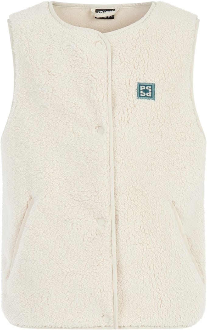 Protest Prtalanza - Bodywarmer Meisjes - High-pile teddy fleece - Knoopsluiting