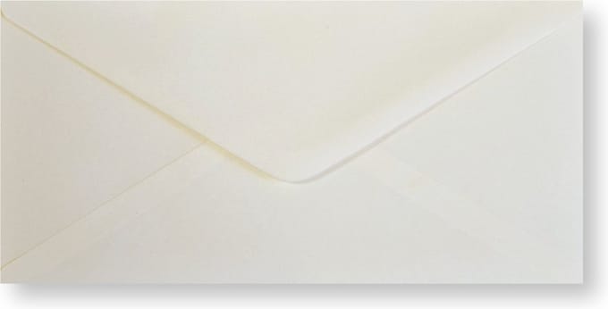 500 Luxe EA 5/6 Enveloppen - DIN Lang Crème - 110X220 mm - 110grms - 11X22 cm - DL Brief envelop