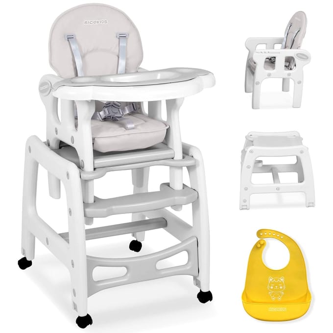 Sinco 5-in-1 voedingsstoel, grijs