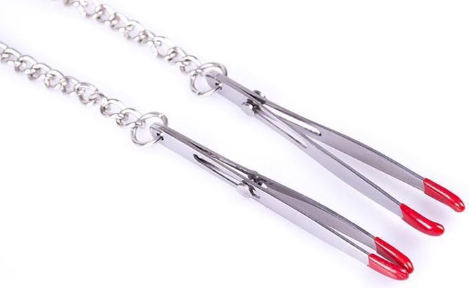 Pincet tepelklemmen met ketting, verstelbaar