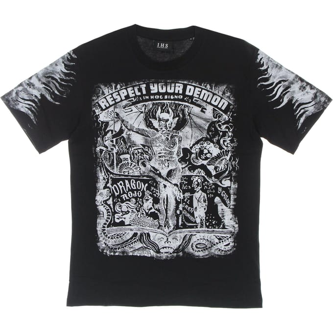 Mannen T-shirt Respect Your Demon Tee Black