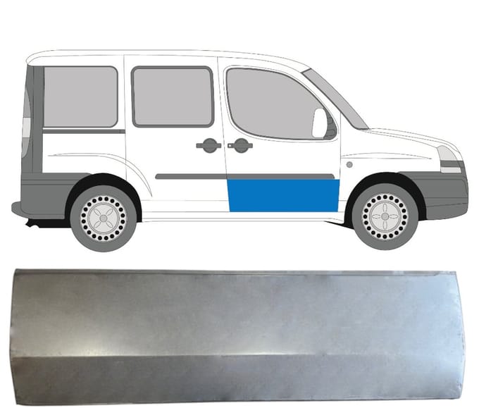 Reparatiepaneel voor deur voor Fiat Doblo 2001-2010 / Rechts