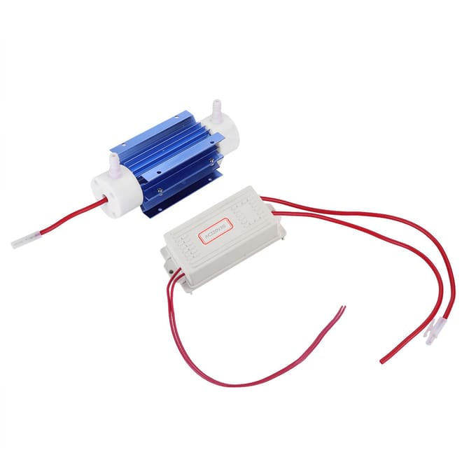 Générateur d'ozone, ozonateur, ioniseur, purificateur d'air, tube à quartz, alimentation 220 V 3G 0.11 Oz white