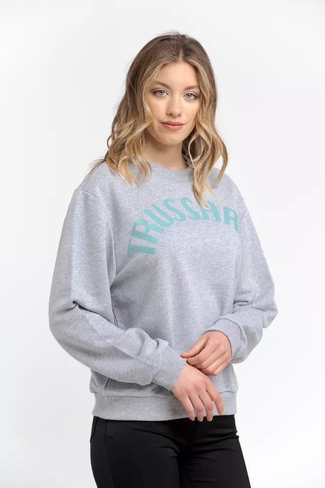 Trussardi Grijze Katoenen Dames Sweatshirt