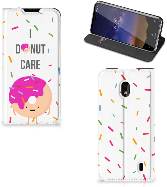 Nokia 2.2 Flip Style Cover Donut Roze