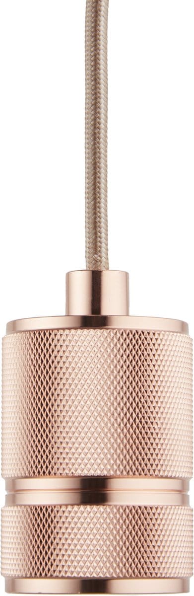 Pendel Rosé Goud E27 fitting - Classic - 1.5m Snoer - Met Plafondkap