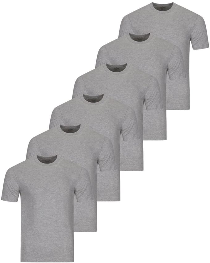 RAGMAN Heren onder t-shirts 6 pack Basic
