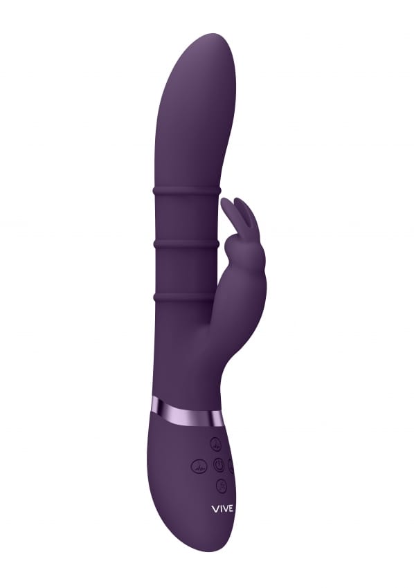 VIVE by Shots - Sora - Up Down Stimulating Rings, Vibrating G-Spot Rabbit - Purple