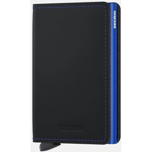 Secrid Slimwallet pasjeshouder matte black & blue