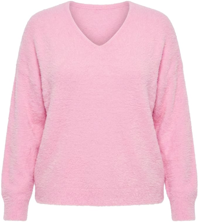 Studio Untold - Dames - Trui boxy model pluizig breisel - Matroze - Maat 50+