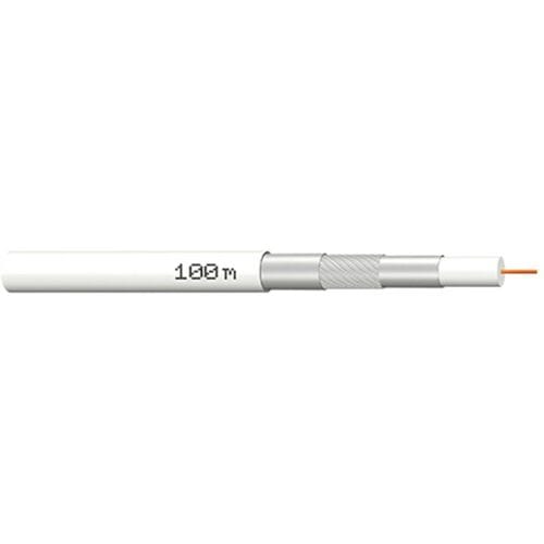 MegaSat 100189 Coaxkabel Buitendiameter: 7.0 mm Wit 100 m