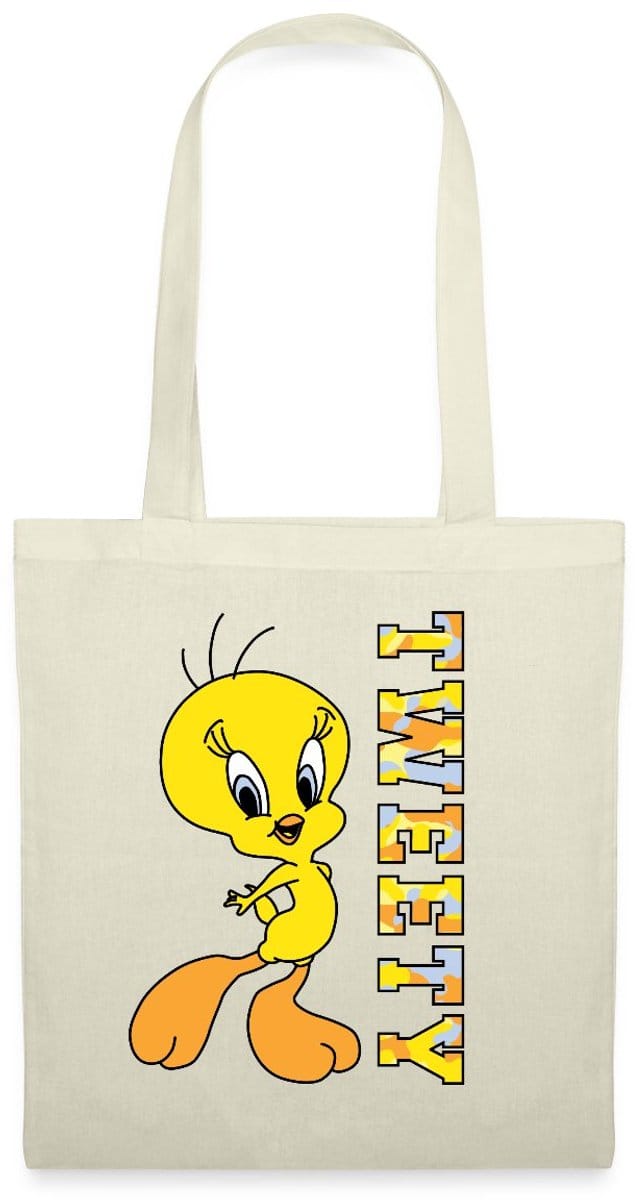 Looney Tunes Tweety Camouflage Tas Van Stof Schoudertas