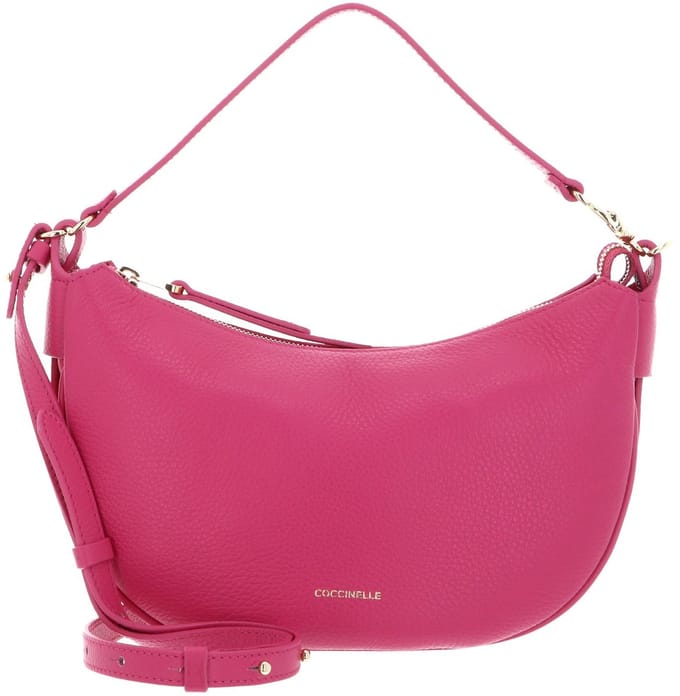 COCCINELLE Leren Handtas Schoudertas C-Easy Handle Bag New Fucsia Paars