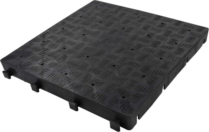 Modulaire Werkplaats- en Tentvloerpanelen van Kunststof - 50x50 cm