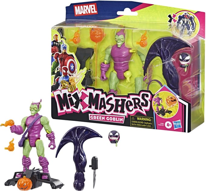 MixMashers Marvel Green Goblin Spider-Man Mix-and-Match - Actiefiguur