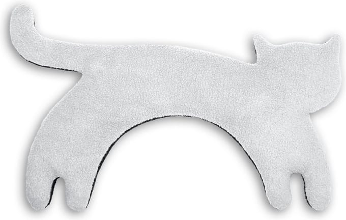 Leschi Warmtekussen Minina Kat Grijs / Zwart