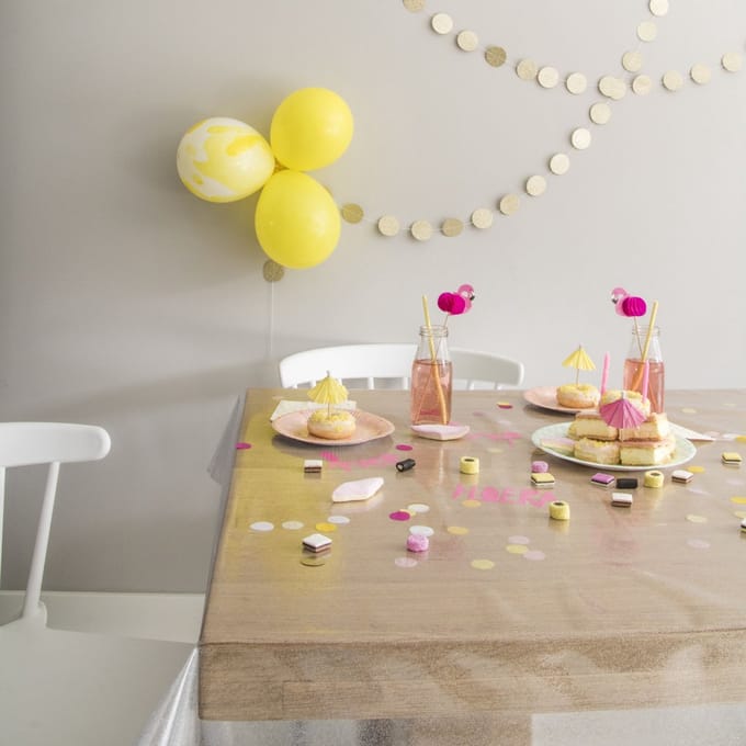 Art for the Home Tafelzeil Transparant Glitter 140x180 cm