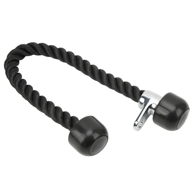 Dubbelkoppig Trainings Biceps Pull Down Touw Gym Oefening Triceps Spier Fitness Spanningstouw black