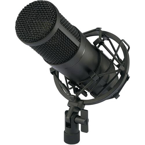 USB-studiomicrofoon Renkforce CU-4 Zendmethode:Kabelgebonden Incl. kabel, Incl. koffer, Incl. shockmount