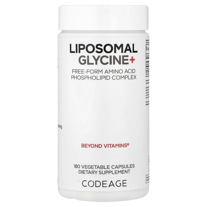 Codeage, Liposomale Glycine+, 180 Plantaardige Capsules (500 mg per capsule)