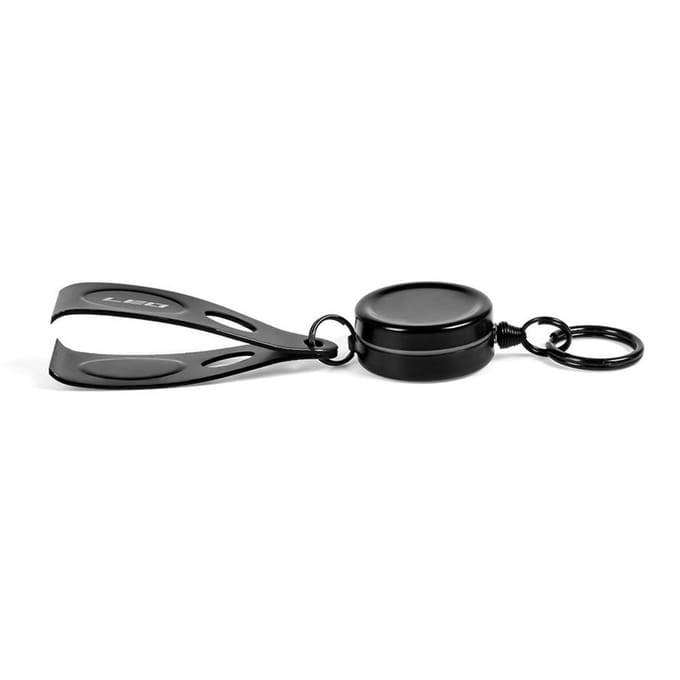 Vliegvissen Magnetische Net Release Holder Keeper Magnet Clip Schepnet Connector met intrekbaar Clip black
