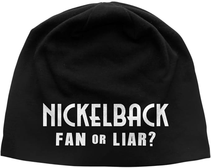Nickelback - Fan Or Liar JD Print Beanie Muts - Zwart