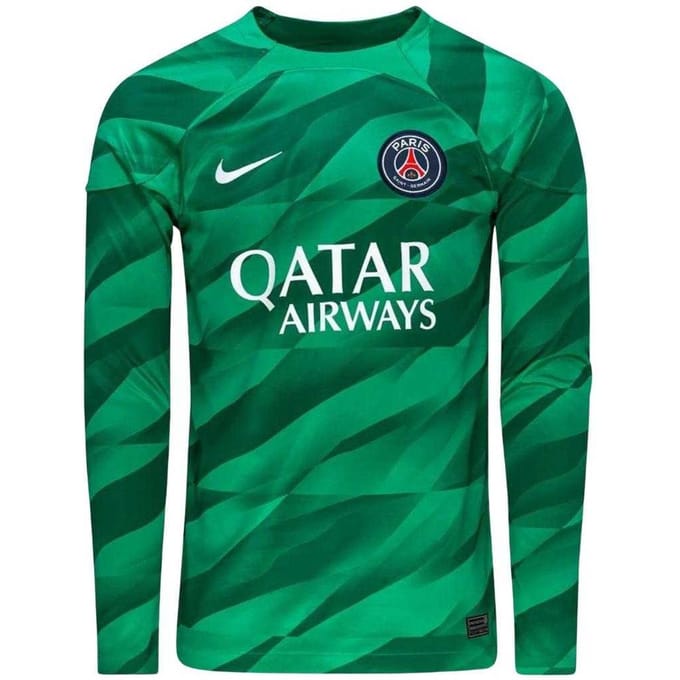 Nike Heren Paris Saint Germain FC keepershirt met lange mouwen (Groen)