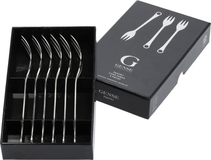 Gense Pantry Taartvork 16 cm 6 stuks Mat/glanzend staal