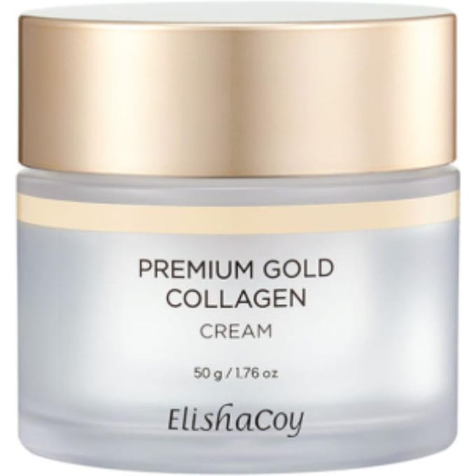 ElishaCoy Premium Gold Collageen Crème 50g | Rimpel & Verhelderende Hydraterende Crème brown