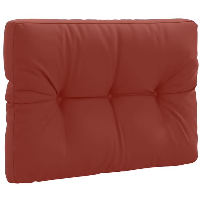 vidaXL - Palletrugkussen - VIANEN - 100% - Polyester - Rood - 70 - x - 60 - x - 12 - cm