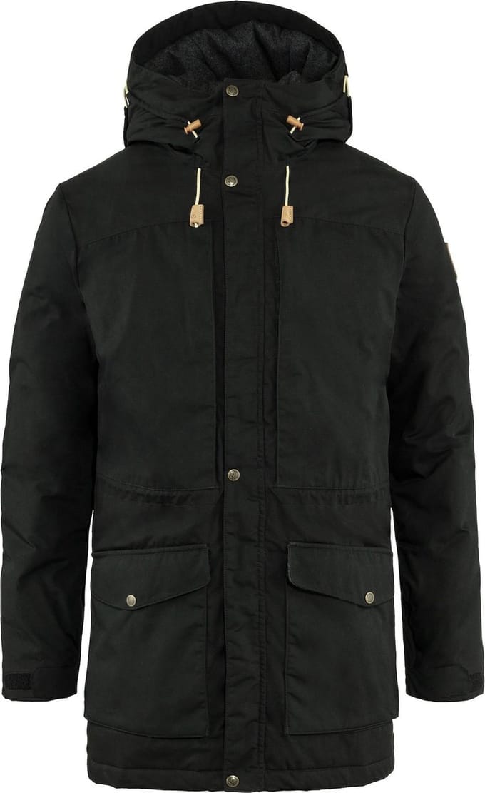 Fjällräven Singi Wollen Gevoerde Parka Heren, black Maat M