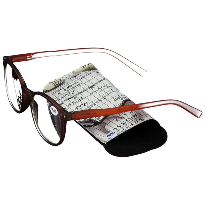 Pharma Glasses Leesbril Comp Bruin/Oranje +3.00 1 Bril