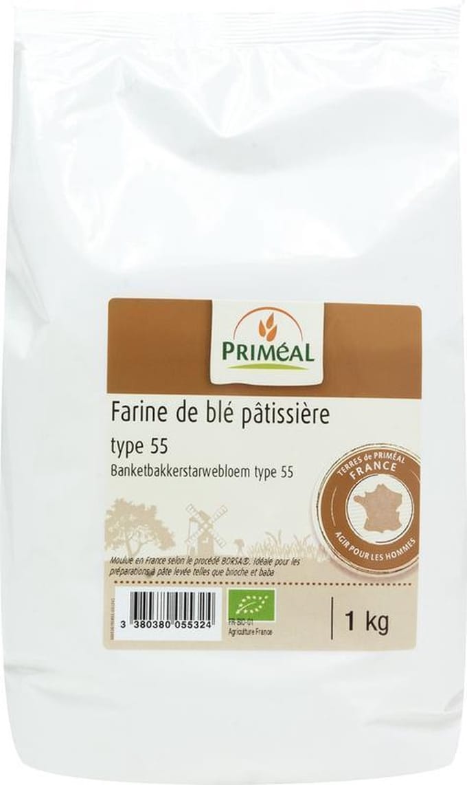 Priméal Banketbakkers Tarwebloem T55 Bio (1000 gr)