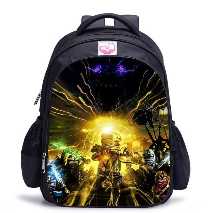 Lego Ninjago Seizoen 5 Cartoon Print Zwarte Rugzak black - medium