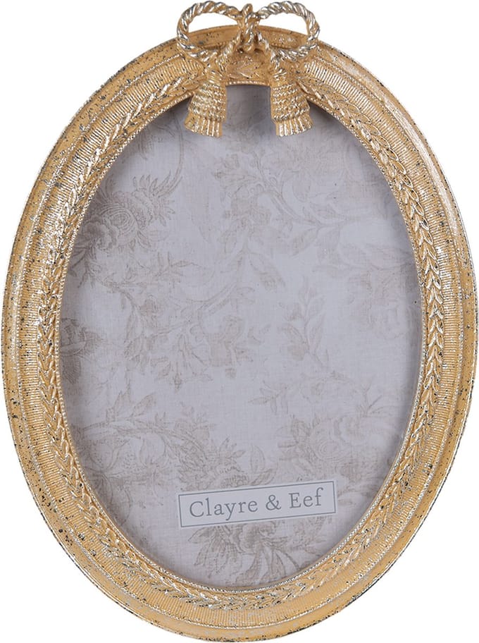 Clayre & Eef Fotolijst 13x18 cm Goudkleurig Polyresin