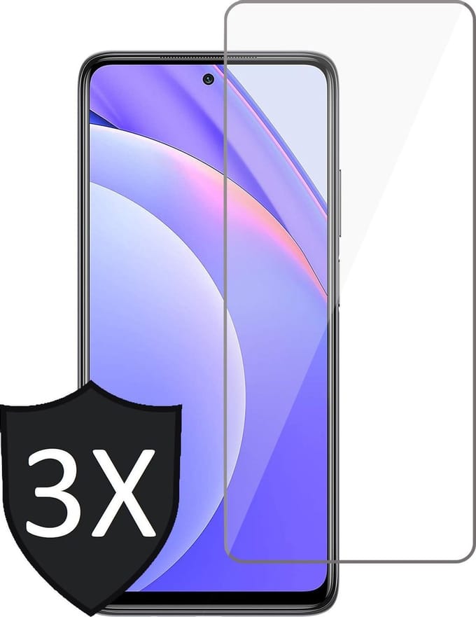 Screenprotector geschikt voor Xiaomi Mi 10T Lite - Glas Screen Protector - 3 Stuks