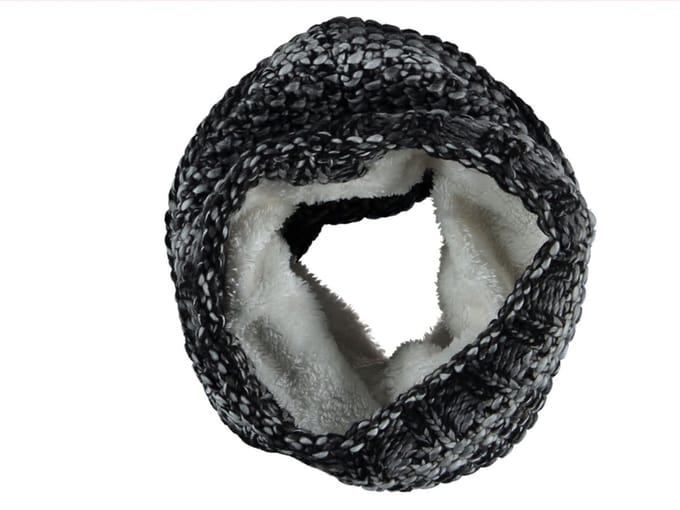 Jongens of Meisjes Nekwarmer Colsjaal Zwart-Grijs