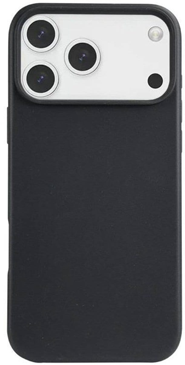 Mobiq - Flexibel Eco Hoesje geschikt voor iPhone 17 Pro Max - zwart